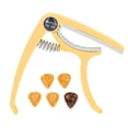 thumbnail image 4 of Guitar Capo Set, Guitare Électrique Capo Large Application pour Ukulélé pour Mandoline Jaune, 4 of 8