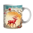 thumbnail image 2 of PEONAVET Mug Lettering Christmas Mug Inflated Snowman Mug, Santa Mug Press Puffy 15oz 11oz Coffe, 2 of 5