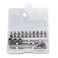 thumbnail image 2 of Ratchet Wrench Screwdriver Bit Set, CRV Steel Hex Ratchet Screwdriver Bit Set with 23 Bits for Car Electronic Mechanical Maintenance, 2 of 7
