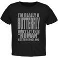 thumbnail image 1 of Halloween Human Butterfly Costume Toddler T Shirt, 1 of 1
