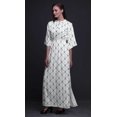 thumbnail image 2 of Bimba Robe Longue en Rayonne Géométrique Shibori pour Femmes Boho Plage Cocktail Fête Maxi Fendue-Petit, 2 of 6