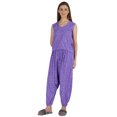 thumbnail image 3 of Moomaya Ensemble de Nuit en Rayonne Imprimée pour Femmes Pyjama à Entrejambe Bas 2 Pcs Tenue de Détente, 3 of 7