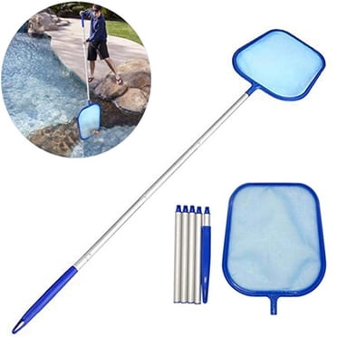 Dvkptbk Pool Skimmer Net Leaf Rake Mesh Frame Net Skimmer Cleaner Swimming Pool Tool Pool Net for Cleaning Swimming Pools, Hot Tubs, Spas and Fountains, Pool Accessories