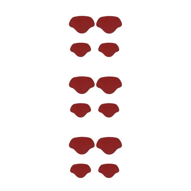kurtrusly Adjustable Shoe Heel Pad Insoles for High Heels Customizable Heel Repair Stick red 3Set