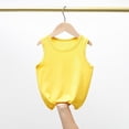 thumbnail image 2 of SROBPTY T-Shirts Garçons Filles, T-Shirt de Base pour Enfants Uni à Col Rond d'Été Décontracté Confortable et Respirant Jaune 2 Ans, 2 of 4