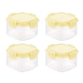 thumbnail image 1 of Food StoragePremium Mini Square Seasoning Bottles with Leakproof Lids – Transparent 4Pcs for Kitchen Organization and Picnics, 1 of 6