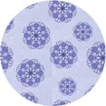 thumbnail image 1 of Ahgly Tapis Rond Lavable en Machine Intérieur Transitionnel Bleu Céleste, 6 Pieds Rond, 1 of 7