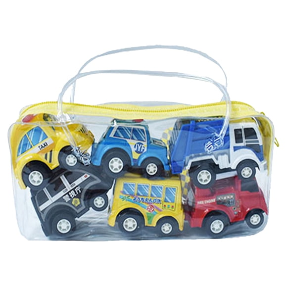 6 Mini Voitures à Rétrofriction en Vrac - Articles pour Sacs-Surprises pour Enfants 3-5, Cadeau de Noël Ou d'Anniversaire pour Garçon, Prix de Carnaval pour Garçons et Filles, Jouets de Fête