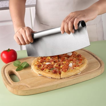 Dvkptbk Pizza Couteau à en Acier Inoxydable Coupe-Pizza Coupe-Pâte Coupe-Pizza en Forme de Croissant Cuisine Coupe-Pizza en Acier Inoxydable Outil de Pâtisserie Ustensiles et Gadgets de Cuisine