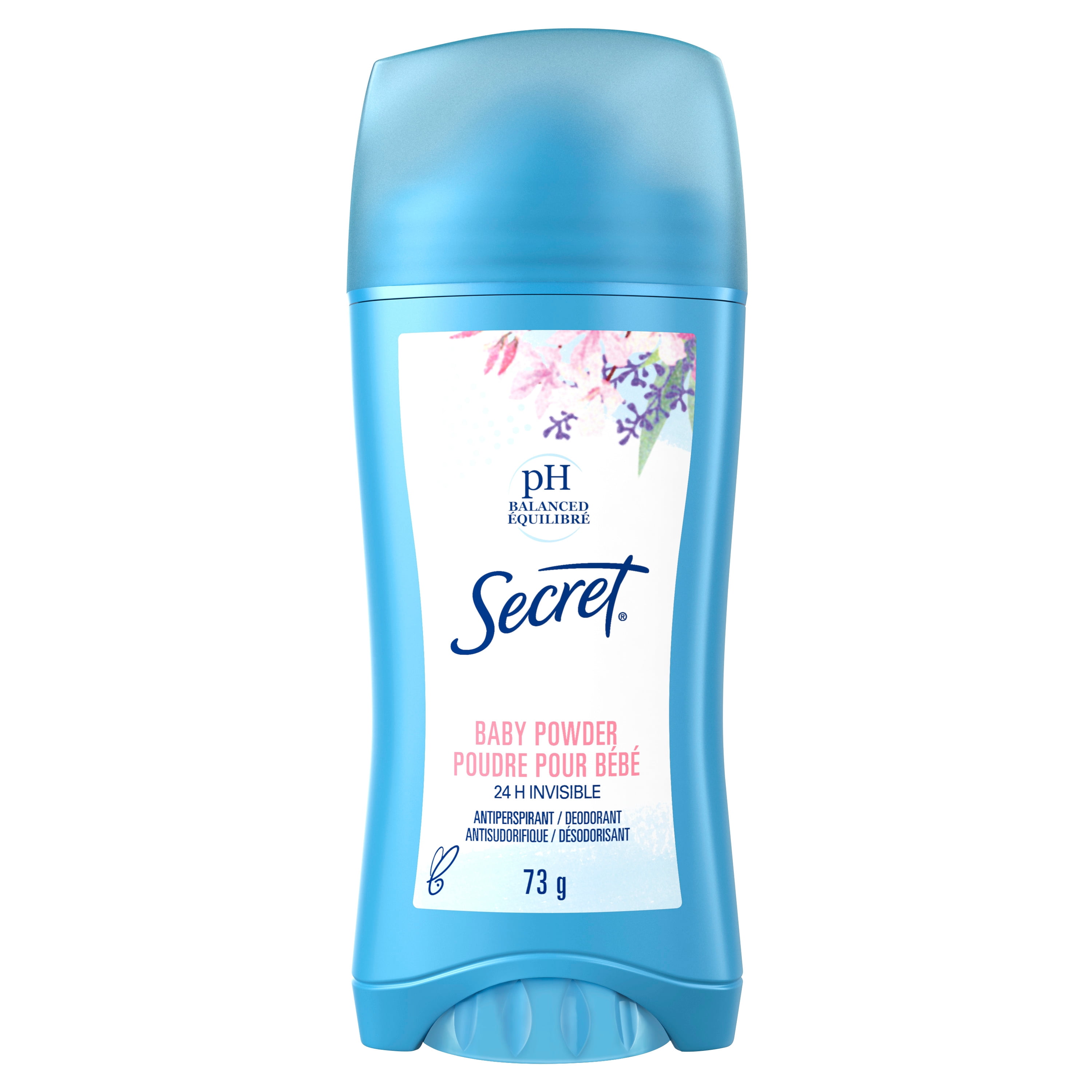 Antisudorifique et désodorisant invisible en bâton Secret Poudre pour bébé