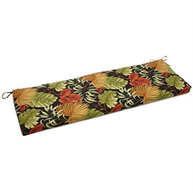 Coussin de Causeuse d'Extérieur en Polyester Filé de 57 Pouces par 19 Pouces - Tropique Raven