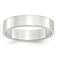 thumbnail image 1 of 14K White Gold 5mm Light Weight Flat Band Size 8, 1 of 4