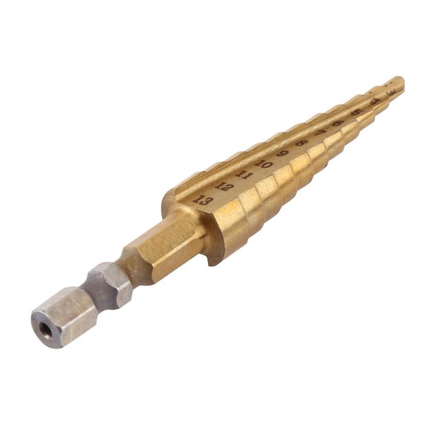 Step Drill Bit, 3-13mm Hex Shank Cone Drill Bit, For Metal For Wood