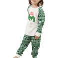 thumbnail image 2 of Opperiaya Parent-Child Xmas Nightclothes Round Neck Tops Trousers / Romper, 2 of 6