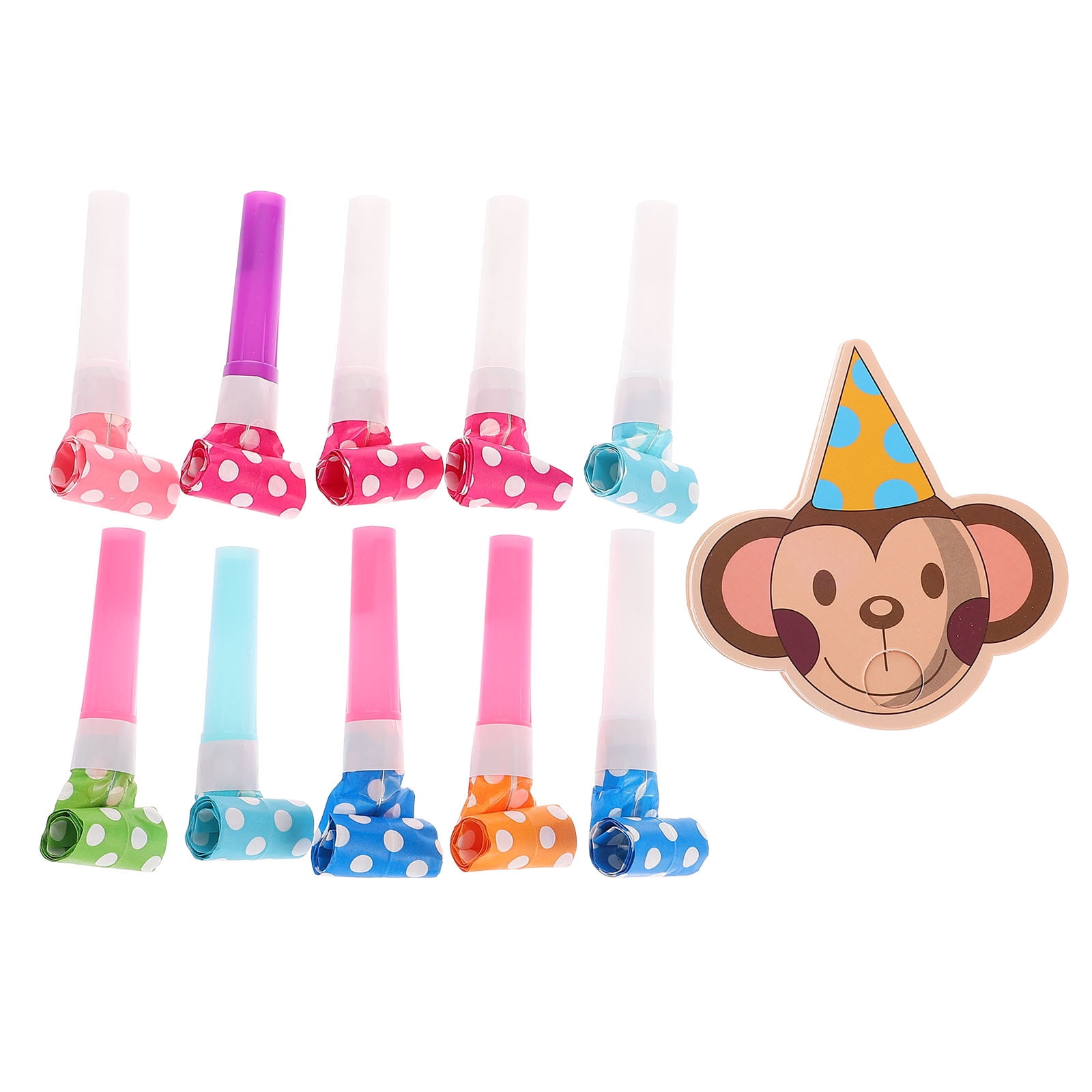 Miangastore Souffleuses de Fête Souffleuses Multicolores 10 Ensembles 4.3x3.1in