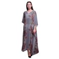 thumbnail image 1 of Bimba Kaftan Floral pour Femmes, Tenue d'Intérieur de Vacances, Robe Maxi, Couvre-Maillot de Plage - 4X-5X, 1 of 5
