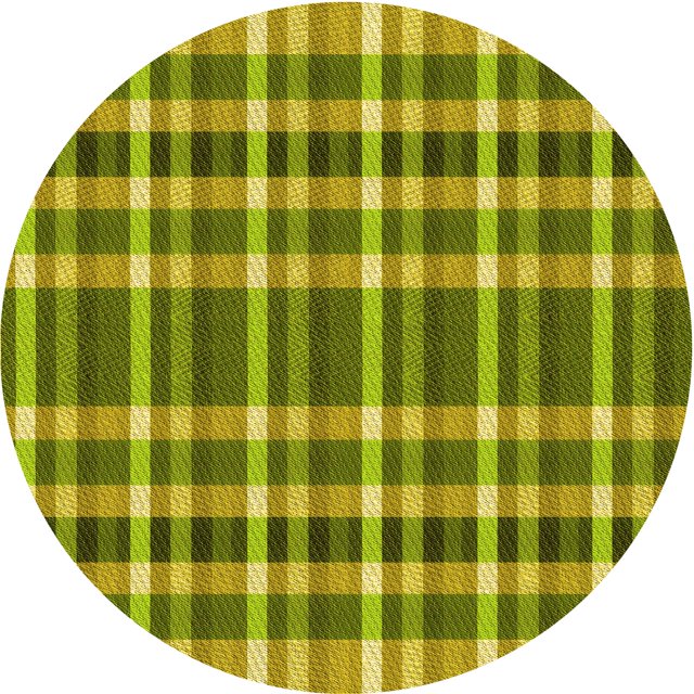 Ahgly Company Tapis d'Intérieur Ronds Transitionnels Vert Olive Lavables à la Machine, 5 Pieds Rond