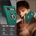 thumbnail image 4 of KOMI for Google Pixel 8 Case, Slim Fit Case for Pixel 8 with Ring Holder Kickstand [Military Grade Drop Tested] [TPU+PC] Dual Layer Shockproof Protective Phone Case for Google Pixel 8, Green, 4 of 5