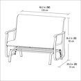 thumbnail image 4 of Banc oscillant Charleston de Mainstays, 4 of 8