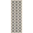 thumbnail image 1 of Safavieh Courtyard Anthracite Indoor Outdoor Rug - Runner 2'3" x 12', 1 of 4