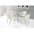 thumbnail image 1 of Ensemble de salle à manger moderne K-Living 5 pièces, table et 4 chaises, 1 of 6
