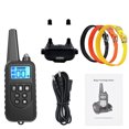 thumbnail image 2 of Rechargeable 3-Channel Dog Training Collar 880-3 with Anti-Interference Remote Control, 99 Levels Vibration/Shock/Beep Modes, Weatherproof Receiver, Black Controller, 67cm PU Leather Collar, USB, 2 of 6
