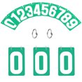 thumbnail image 1 of GOGO 4 Sets Number Cards, PVC Portable 0-9 Flip Scorekeeper, 3-1/8" x 5-1/2" - Green, 1 of 8