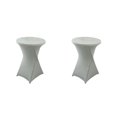 thumbnail image 2 of Wweixi Versatile Elastic Cocktail Table Set Fitting For Any Occasion Environmentally Friendly Polyester silver 2Set, 2 of 6