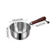 thumbnail image 2 of EGNMCR 304 Three-layer Steel Thickened Hot Oil Small Pot Stainless Steel Deepened Min Splashing Oil Burning Oil Household Small Oil Pot small cooking pot, 2 of 9