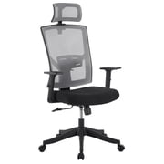 AKDSteel Ergonomic High Back Mesh Office Chair, 4D Adjustable Armrests, Lumbar Support & Headrest, Sliding Seat & Tilt Lock, Rolling Computer Executive Desk Chair for Home Office