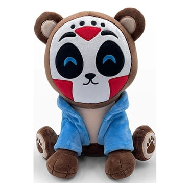 Teddy bear plush toy children's doll wearing a mask