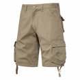 thumbnail image 1 of Styesk Mens Shorts Men's Pockets Cargo Pants Casual Button Classic Summer Short With Multi Pockets, 1 of 9