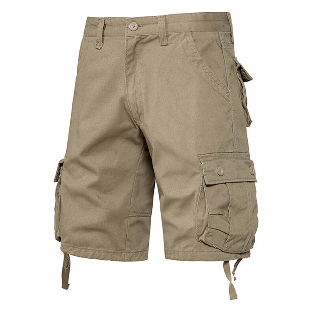 Styesk Mens Shorts Men's Pockets Cargo Pants Casual Button Classic Summer Short With Multi Pockets