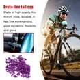 thumbnail image 3 of maskred Pack of 50 Brake Wires Aluminum Alloy Tail Caps Replacement Derailleur Shifter Cable Protector Ends Cycling Accessory Purple 1Set, 3 of 6