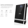 thumbnail image 4 of Bathroom Bath Scale, Digital Body Weight Glass Scale with Smart Step-on Technology and Temperature Display 396lb Capacity, 4 of 6