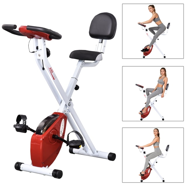 Soozier Vélo d'Exercice Pliable avec 8 Niveaux de Résistance Magnétique