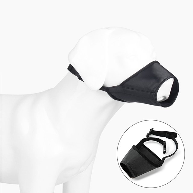 muzzle,Waterproof Stop Bite Misuse Cover Bite Misuse Mouth Muzzle Medium Waterproof Muzzle Breathable Adjustable Mouth Cover Stop Barker Adjustable Muzzle Bite Bite Cover Waterproof Bite - Waterproof