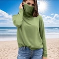 thumbnail image 2 of BiZtdJrK Chemises de Protection Solaire pour Femmes, Extérieur, Respirantes, à Manches Longues, pour la Randonnée et la Pêche, avec Masque Facial, Vêtements de Plage et de Vacances, Vert G, Cadeaux pour Hommes, 2 of 6
