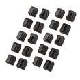 thumbnail image 2 of 20 Pcs Chaise Jambe Plancher Protecteur Rectangulaire Transparent Noir Feutre Mat Anti-Rayures Réduire le Bruit Table Jambe Couverture L, 2 of 12