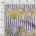 thumbnail image 2 of oneOone Rayon Olive Green Fabric Sea Shells Ocean Sewing Craft Projects Fabric Prints By Yard 56 Inch Wide, 2 of 4