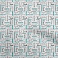 thumbnail image 1 of oneOone Rayon Dusty Teal Green Fabric Text Craft Projects Decor Fabric Printed By The Yard 56 Inch Wide, 1 of 5