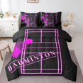 thumbnail image 1 of YST Teens Badminton 7-Piece Sports Bedding Set, Hot Pink Comforter Set, Full Size, 7 Count, 1 of 4