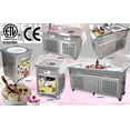 thumbnail image 4 of Kolice Commercial ETL NSF UL Fried Ice Cream Roll Machine,Ice Pans Machine-Double 21" x 21" Square Pans,Smart Temperature Control,Transparent Sneeze Guard, 4 of 9