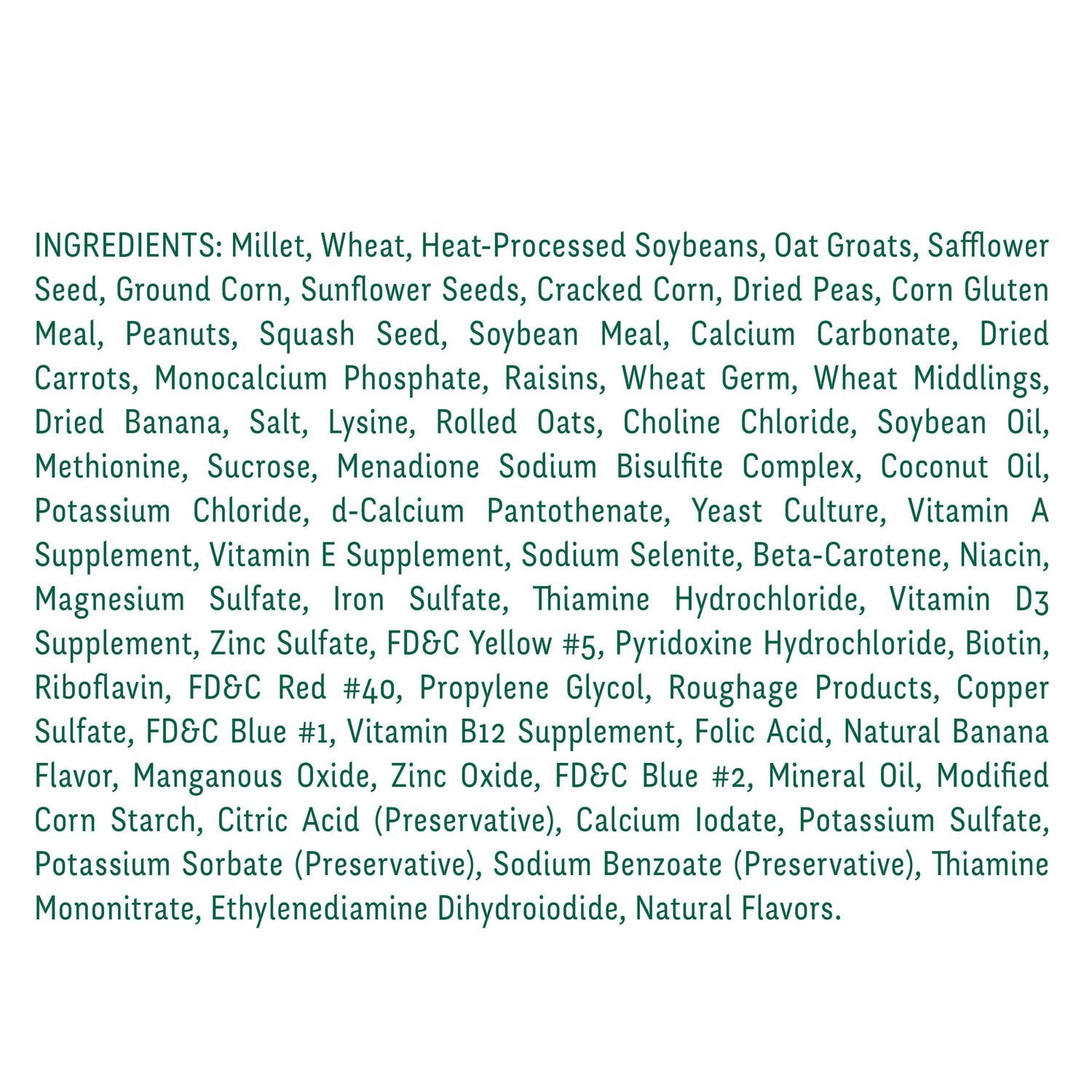 Wild Harvest Advanced Nutrition Cockatiel Bird Food, 1.8kg
