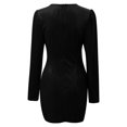 thumbnail image 3 of Ketyyh-chn99 Robes pour Femmes Robe d'Été Robe Maxi Soirée Élégante Robes Formelles Robe de Soirée pour Invitée de Mariage Noir, TG, 3 of 5