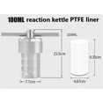thumbnail image 3 of 100ml Hydrothermal Autoclave Reactor with PTFE Chamber Hydrothermal Synthesis ,Wide Application, 3 of 6