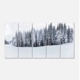 thumbnail image 2 of Black and White Snow Capped Hills - Landscape Canvas Art Print, 2 of 3