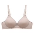 thumbnail image 2 of Kcodviy Women Lace Back Button Workout Bra Shaping Cup Adjustable Shoulder Wireless Bra for Women Strap Large Size Underwire Sports Bras for Women Pack Bra, 2 of 6