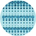 thumbnail image 1 of Ahgly Company Tapis d'Intérieur Ronds Transitionnels Lavables à la Machine Bleu Ivy Blue, 8 Pieds Rond, 1 of 7