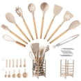 thumbnail image 4 of Hecef 32 Piece Kitchen Utensils Set, Food Grade Silicone Cooking Gadgets Tools with Holder, 4 of 11